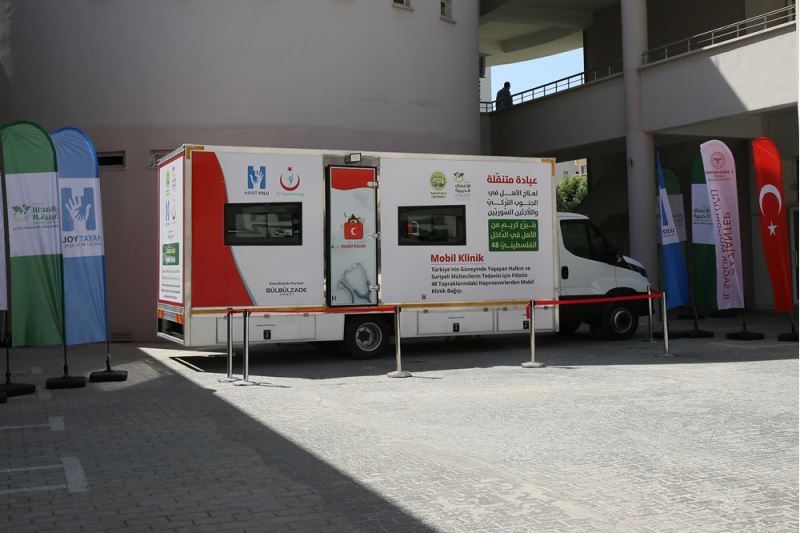 Filistinli hayırseverler tarafından alınan mobil klinik aracı, Gaziantep