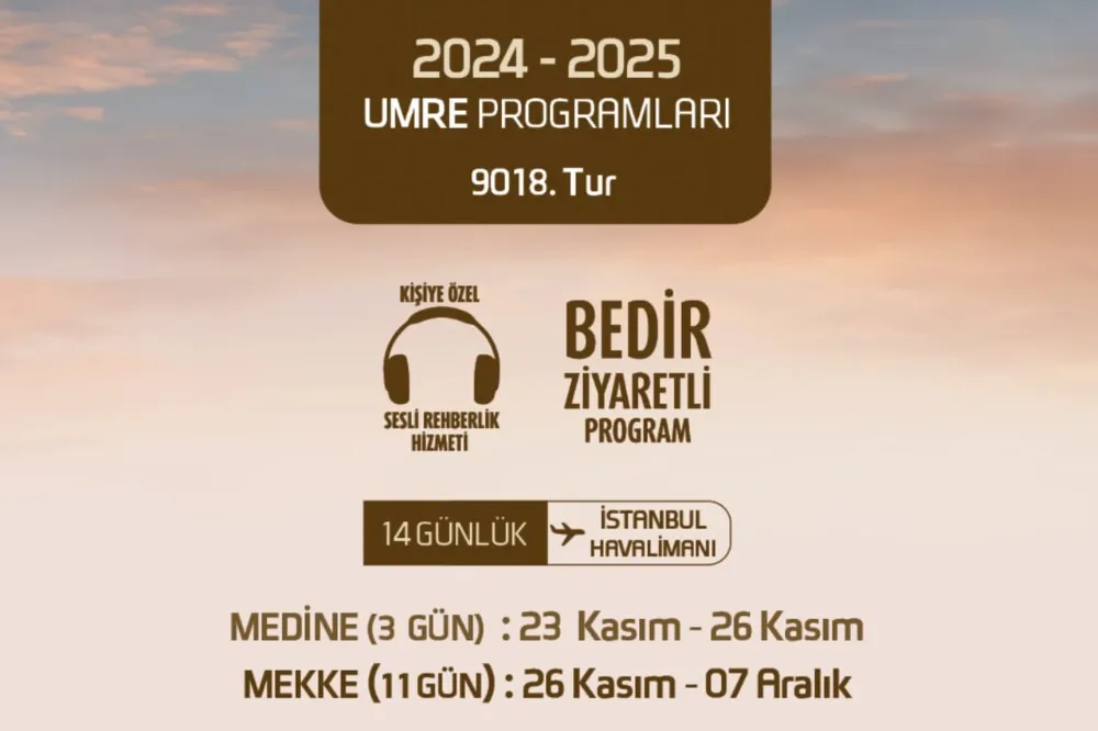 Semerşah Turizm’in 9018. Umre Turunda Kayıtlar Devam Ediyor