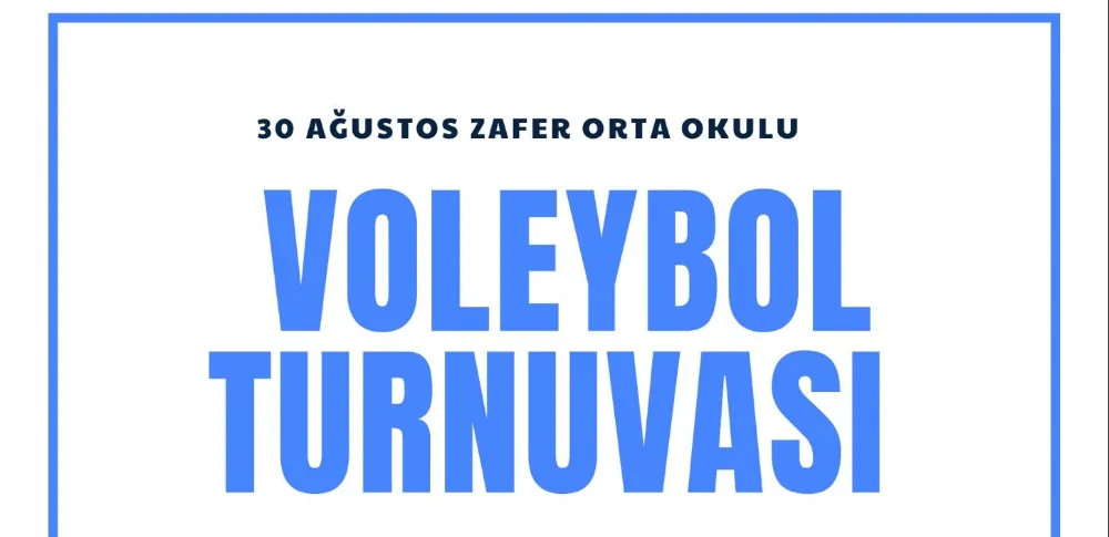 30 Ağustos Zafer Ortaokulu Voleybol Takımının Başarısı Sürüyor