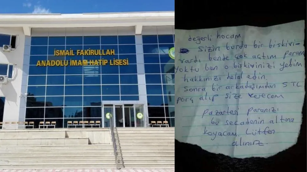 Siirt’te Duygulandıran Olay: İmam Hatipli Öğrenciden Helallik Notu