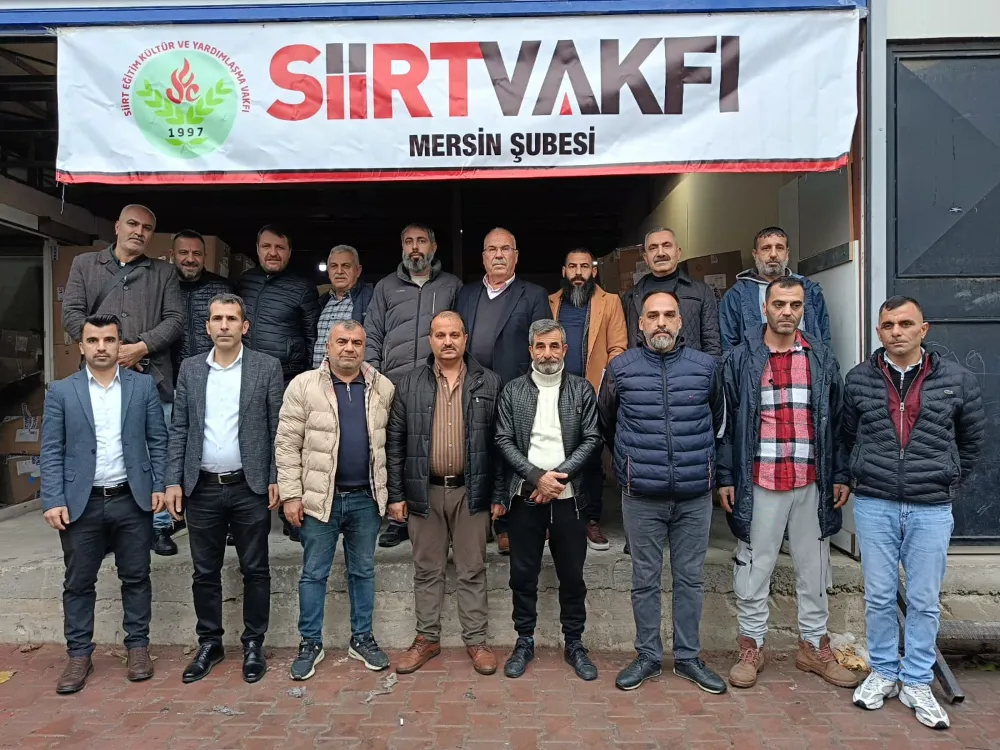 Siirtliler Mersin Dernek Başkanı Özturan, Hemşehrileriyle Bir Araya Geldi.