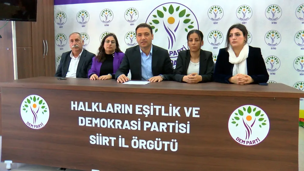 DEM Parti Siirt İl Yönetimi Siirt Halkını Oy Kullanmaya Davet Etti