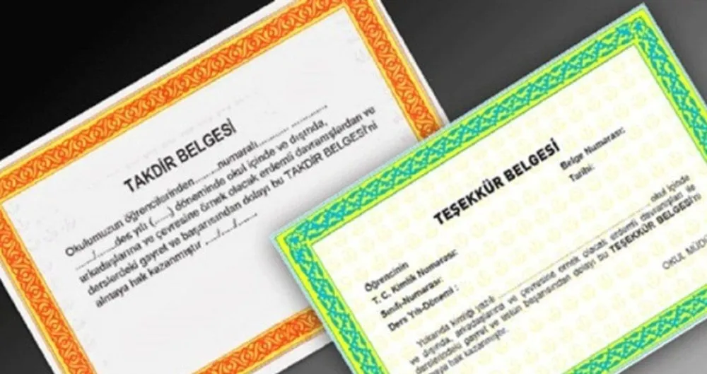 O öğrencilere tüm dersleri 100 de olsa takdir belgesi verilmeyecek!