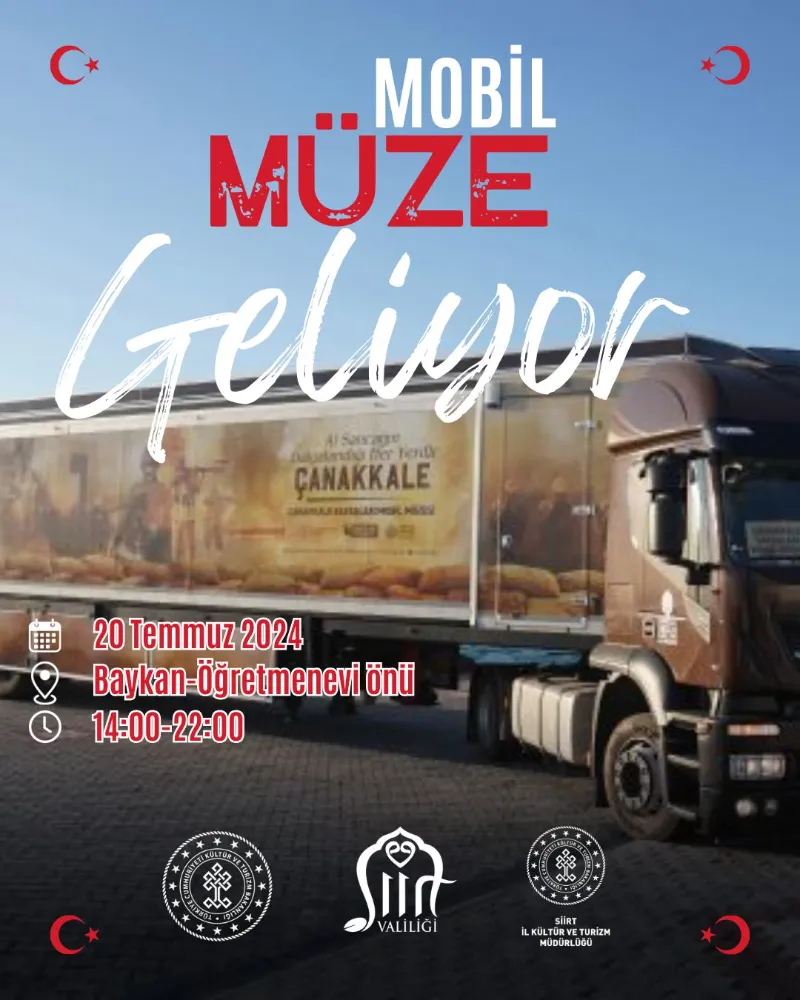 Çanakkale Mobil Müze Aracı Yarın Baykan