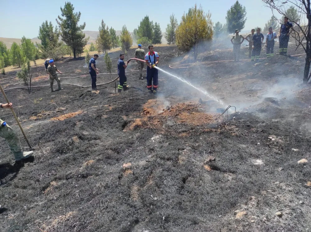 Siirt Belediyesi İtfaiye Ekipleri Yangına Müdahale Etti