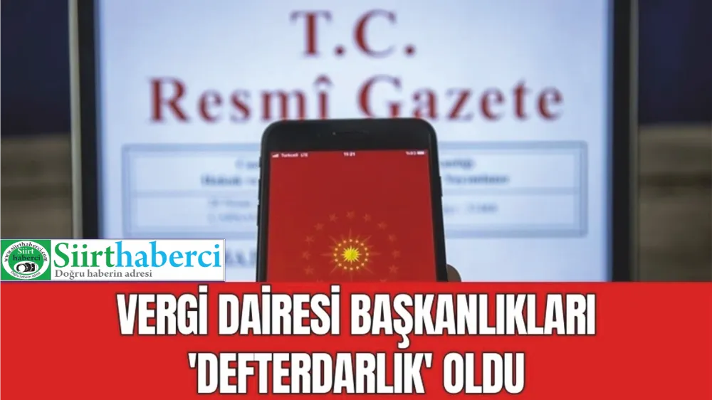 Vergi Dairesi Başkanlıklarının Unvanı 