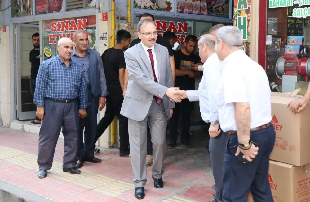 Vali Kızılkaya, Esnaf Ziyaretinde Bulundu