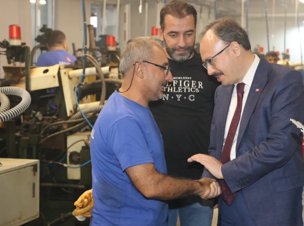 Vali Kızılkaya, Ekcan Metal A.Ş. Fabrikasını Ziyaret Etti