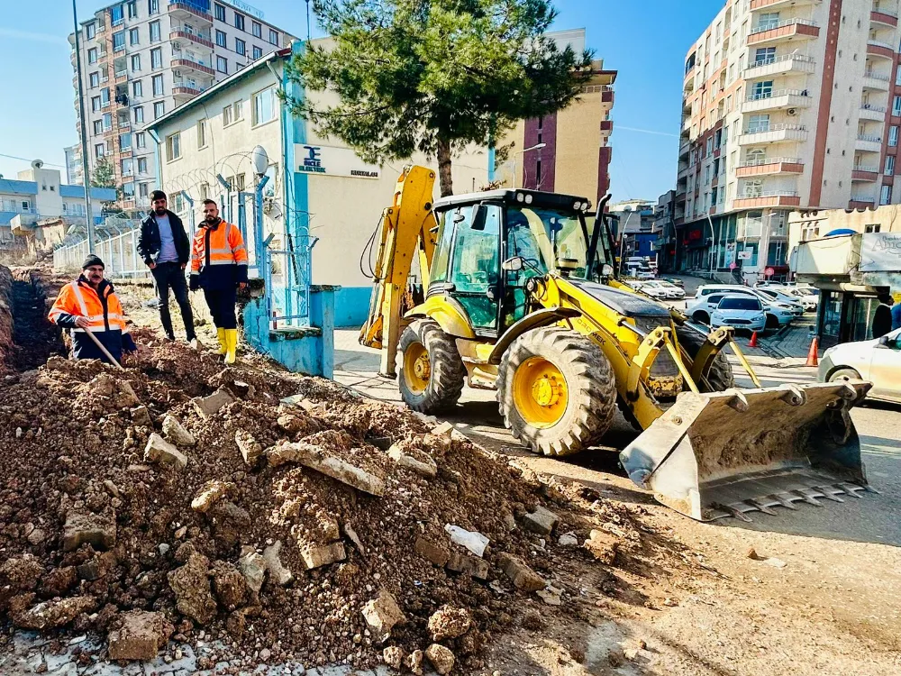 Kurtalan’da Şebeke Suyu Boru Hattı Yenileme Çalışması Gerçekleştirildi.