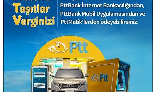 (MTV) Ödemeleri  PTT AŞ, Aracılığıyla da Yapılabilecek