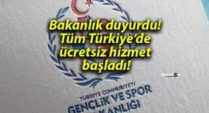 Gençlik ve Spor Bakanlığı Öğrenciler İçin Anlamlı Bir Adım Attı.