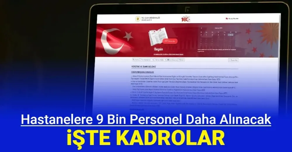 Sağlık Bakanlığı 9 Bin Sağlık Çalışanı Alımı Yapacak 