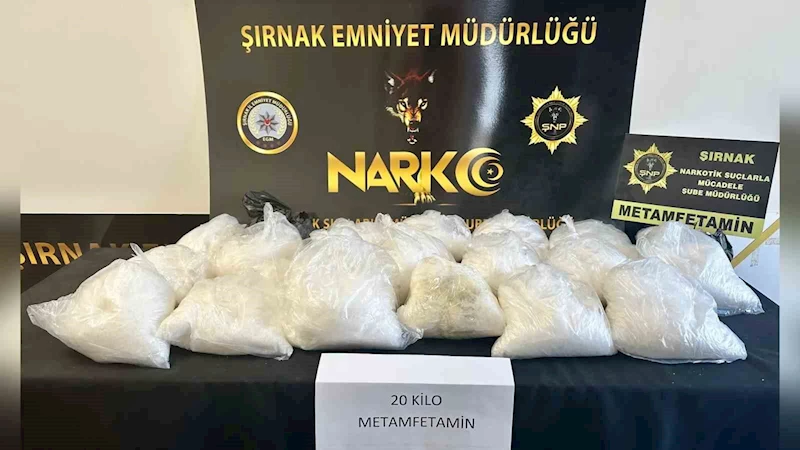 Şırnak’ta 20 kilo uyuşturucu ele geçirildi
