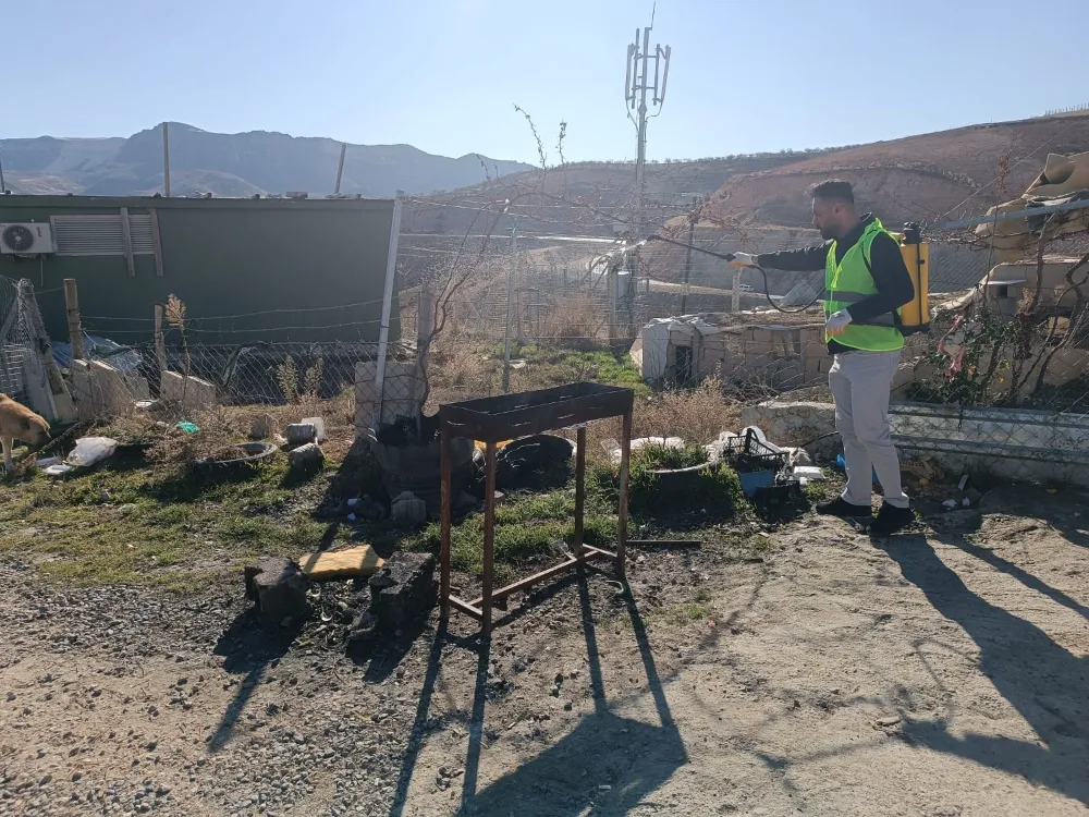 Siirt’e Yaşam Alanları  Tek Tek  İlaçlandı