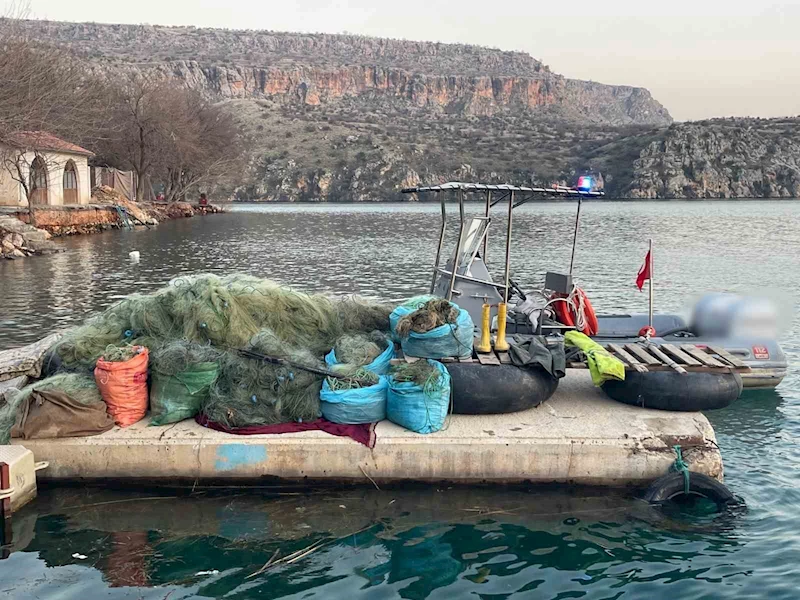 Ağ ile avlanan şüpheli suçüstü yakalandı
