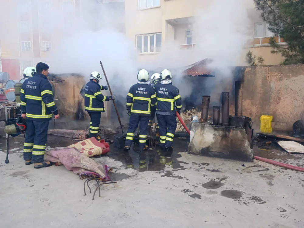 Siirt Belediyesi Ekipleri Yangına Müdahale Etti.