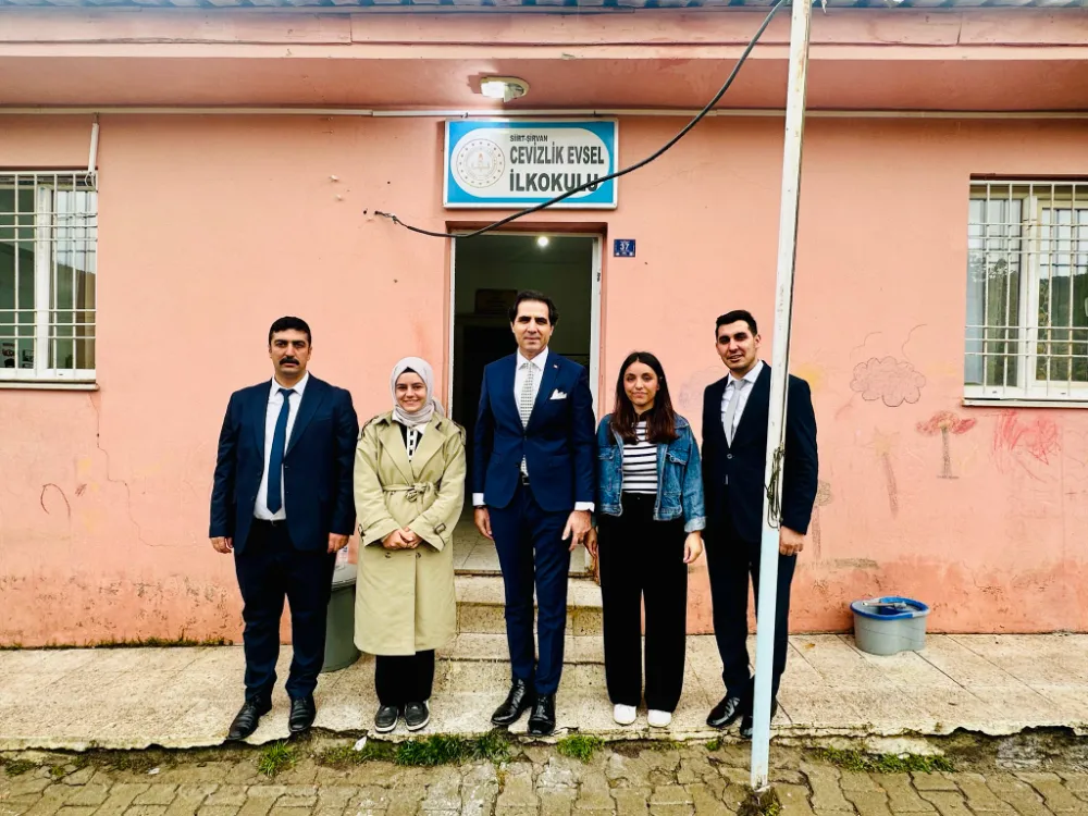 Siirt İl Milli Eğitim Müdürü İlhan Saz, Cevizlik Evsel İlkokulunu Ziyaret Etti