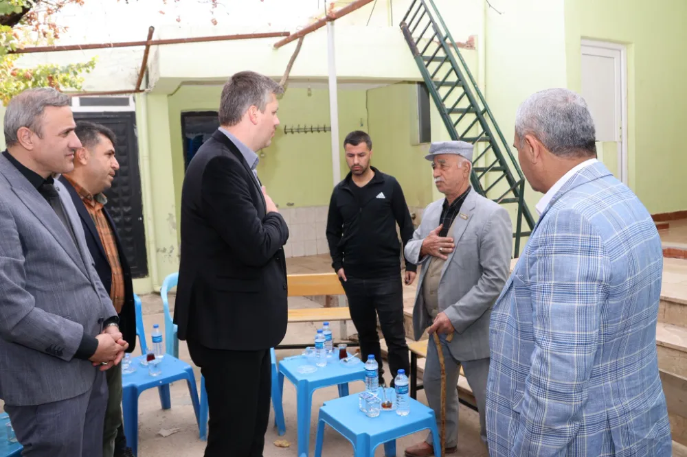 SİİRT KURTALAN KAYMAKAMI SAMET SERİN’DEN TULUMTAŞ KÖYÜ ZİYARETİ