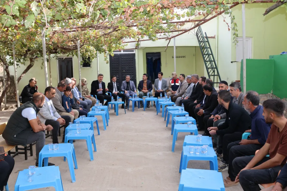 SİİRT KURTALAN KAYMAKAMI SAMET SERİN’DEN TULUMTAŞ KÖYÜ ZİYARETİ