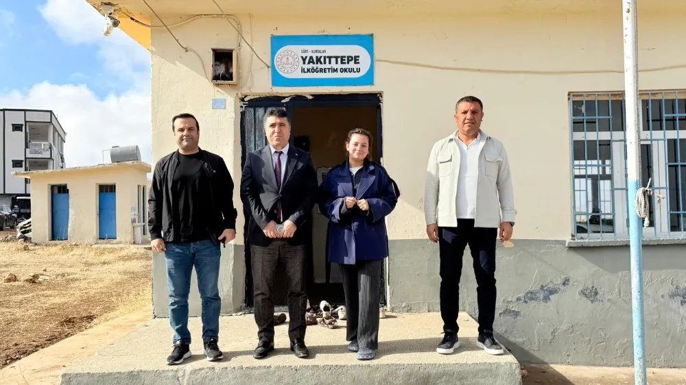 Siirt Kurtalan  Millî Eğitim Müdürü Faysel Polat’tan Köy Okullarına Ziyaret