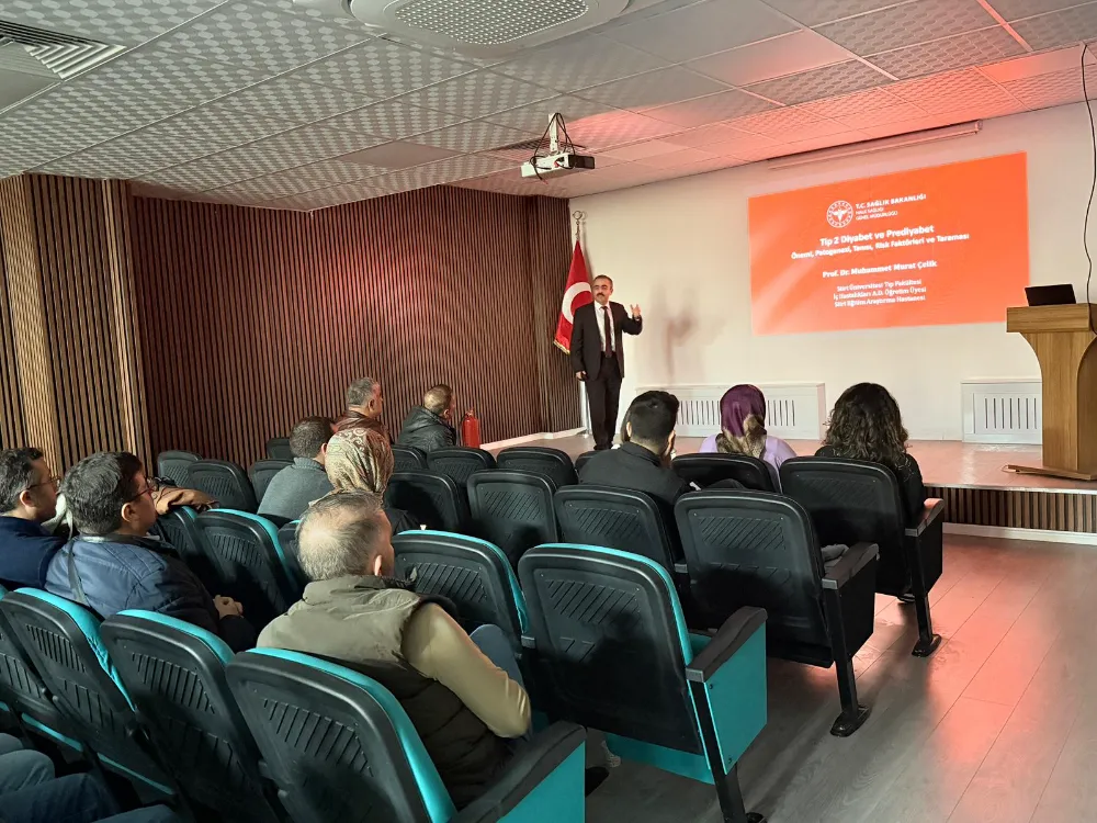 Siirt’te “Tanıdan Tedaviye Güncel Yaklaşımlar” Programı Kapsamında 2. Grup Diyabet Eğitimi Gerçekleştirildi