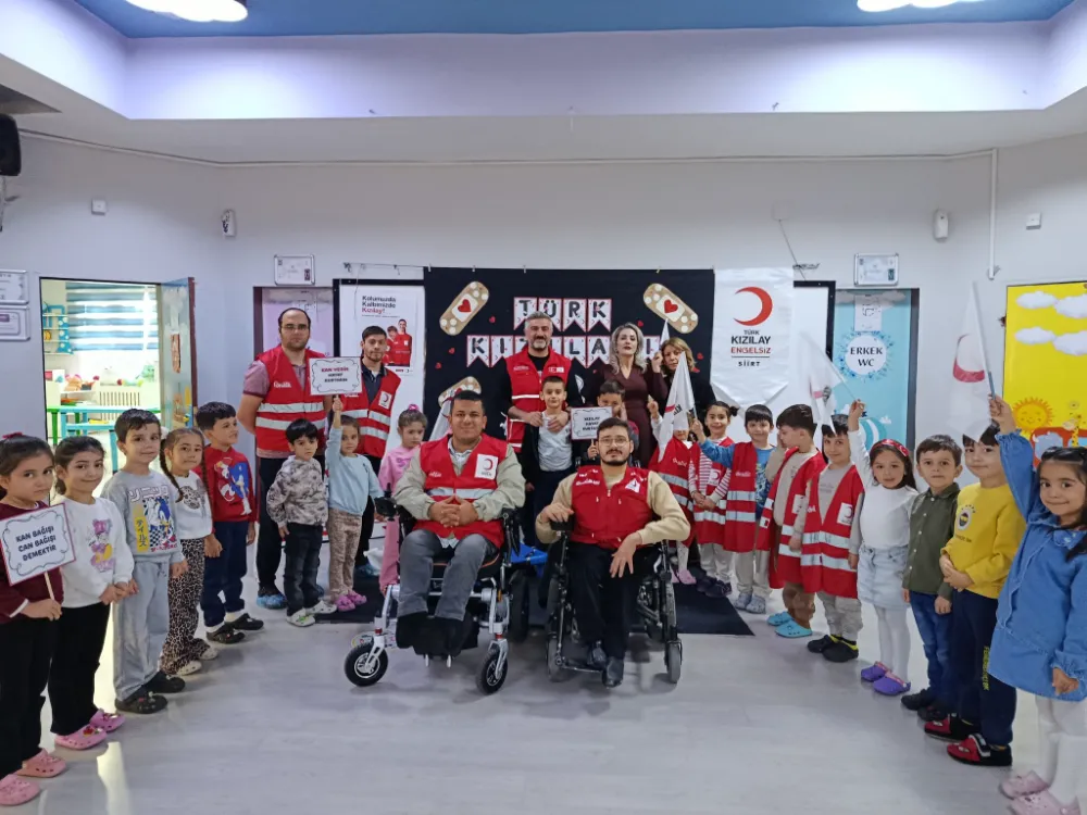 Siirt’te Kızılay Haftası Coşkusu: Minik Ellerle İyiliğe Merhaba!