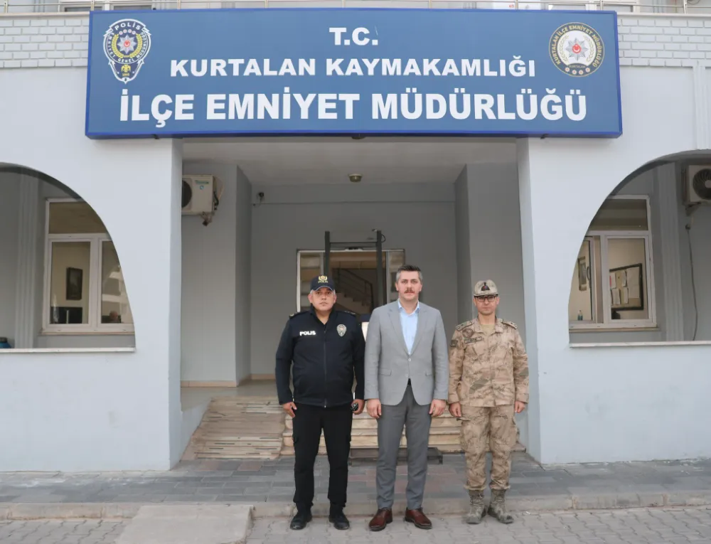 Siirt Kurtalan Kaymakamı Samet Serin’den Emniyet Müdürlüğü’ne Ziyaret