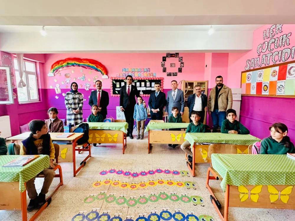 Siirt İl Milli Eğitim Müdürü İlhan Saz’dan Baykan Çamtaşı İlk/Ortaokuluna Ziyaret