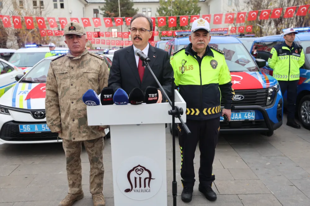 Siirt’in Güvenlik Filosu Güçlendi: 68 Yeni Araç Hizmete Başladı