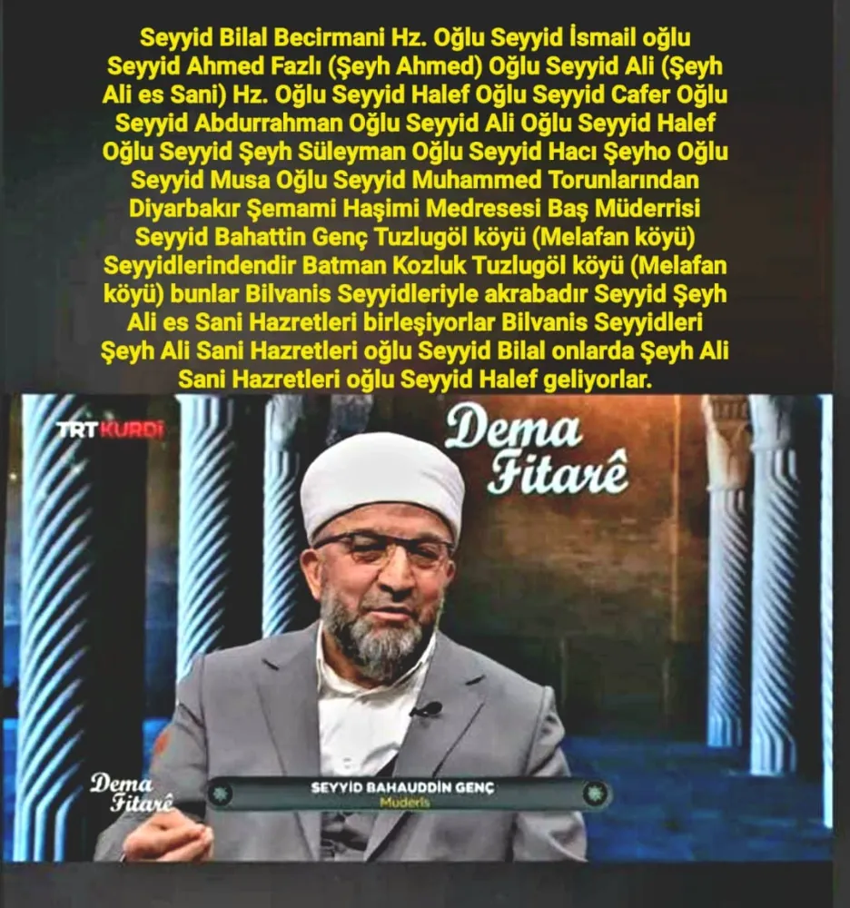 Siirt, Baykan (Ormanpınar) Bilvanis’ten Menzil’e, Menzil’den Anadolu’ya Uzanan İrşad Zinciri