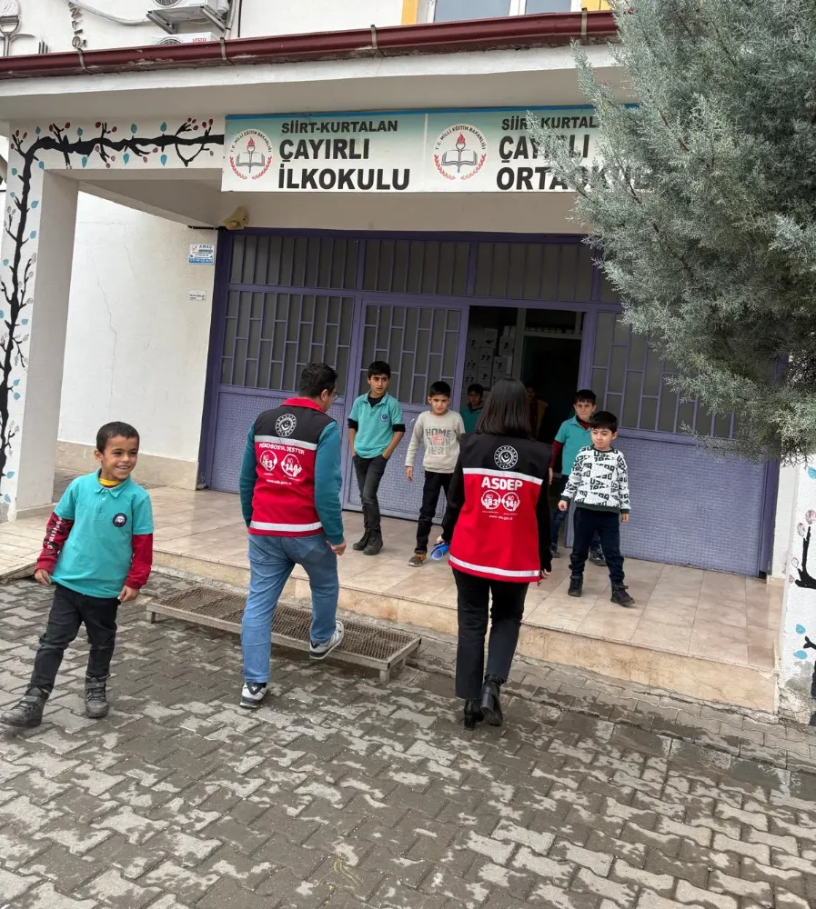 Siirt  Kurtalan’da Mobil Çocuk Sosyal Hizmet Okul Ziyareti