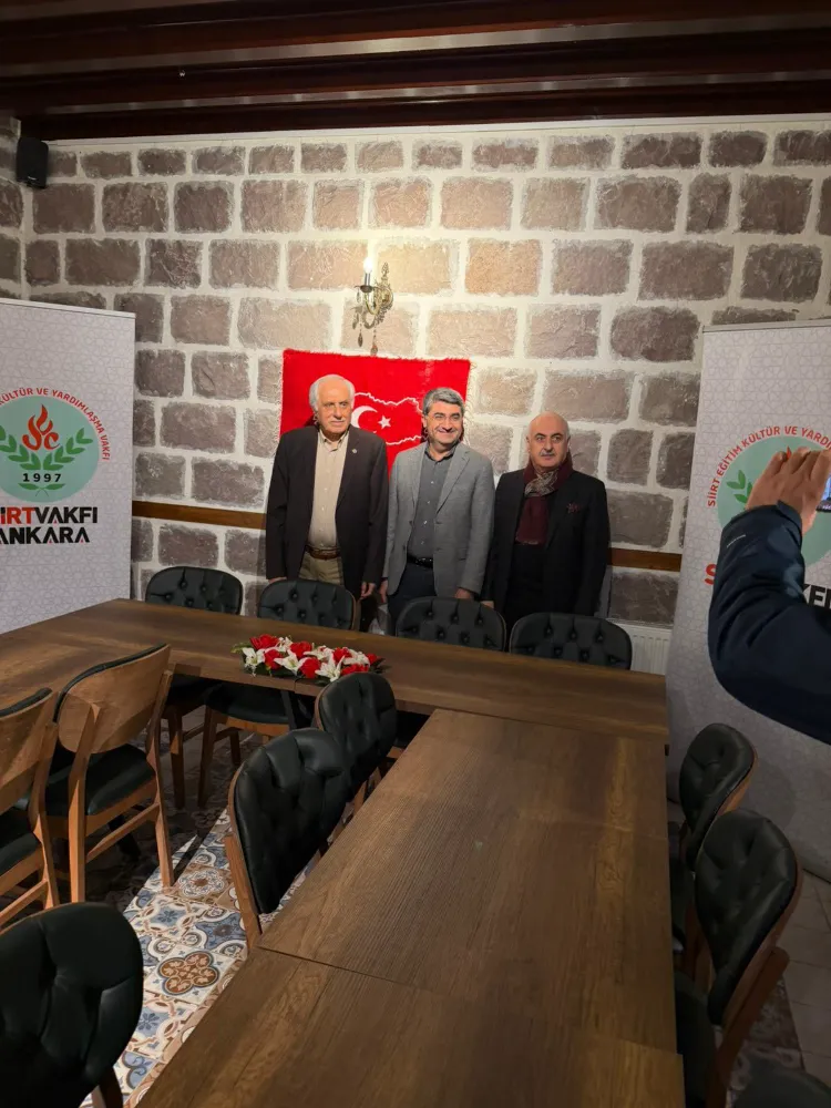 Batman Milletvekili Mehmet Emin Ekmen’den Siirt Vakfı Ankara Şubesi’ne Anlamlı Ziyaret