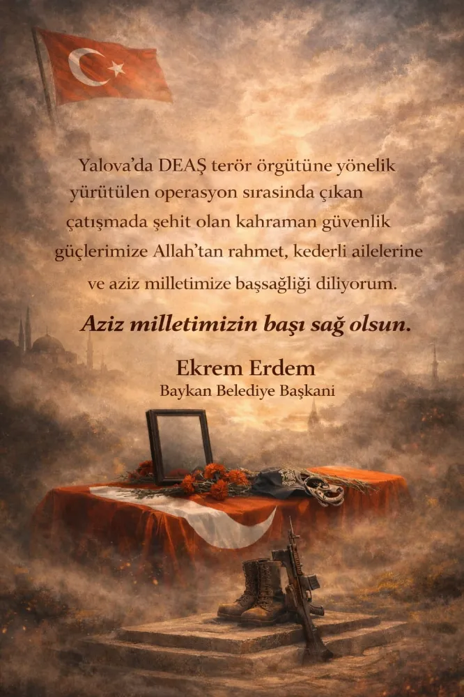 Baykan Belediye Başkanı Ekrem Erdem’den Şehitler İçin Taziye Mesajı