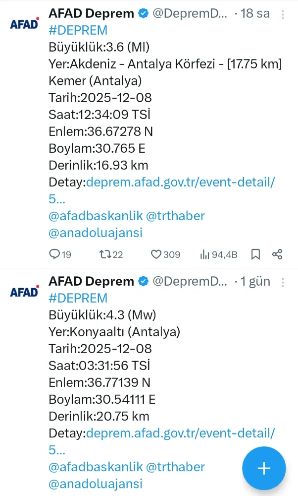 Antalya Peş Peşe Sallanıyor: Tehlikeli Bekleyiş Tedirginliği Artırıyor