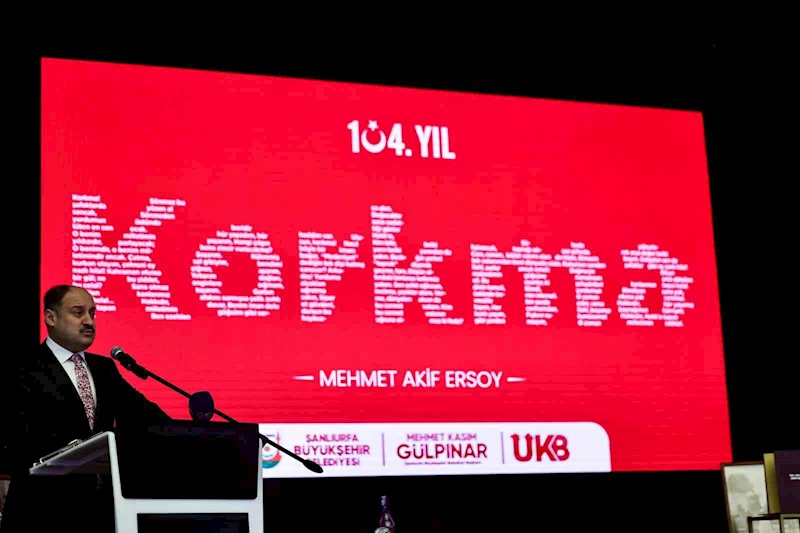 İstiklal Marşı’nın 104. yıldönümü Şanlıurfa’da coşkuyla kutlandı
