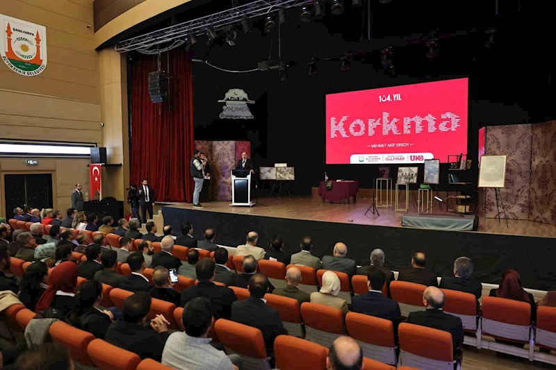 İstiklal Marşı’nın 104. yıldönümü Şanlıurfa’da coşkuyla kutlandı
