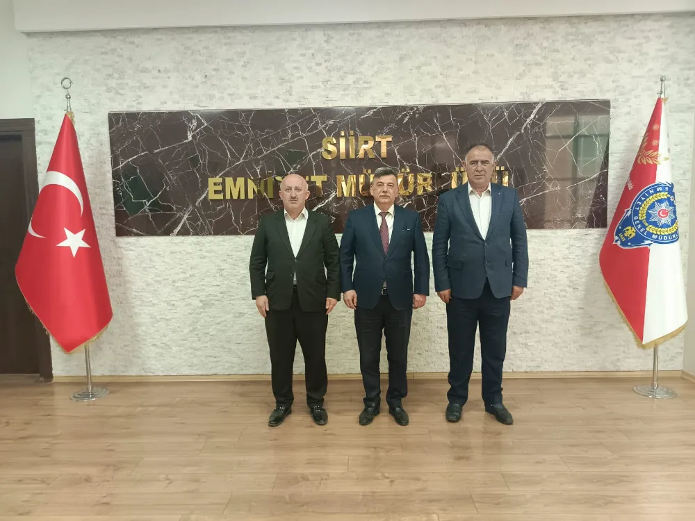 www.siirthaberci.com Yönetim Kurulu Başkanı Erol ve Başkan Yardımcısı Erdal’dan  Emniyet Müdürü Öztürk’e ziyaret