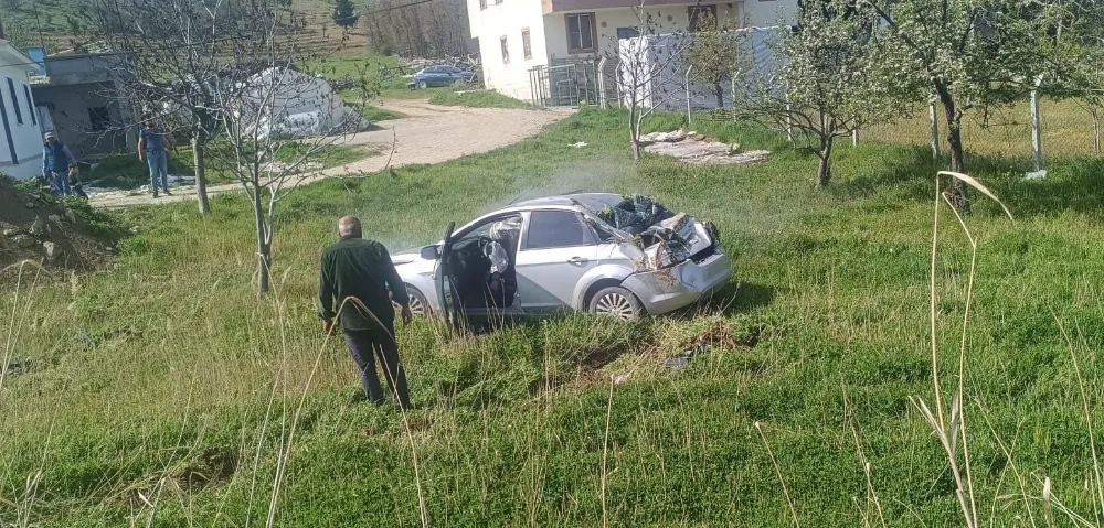 Otomobil takla attı 1 yaralı