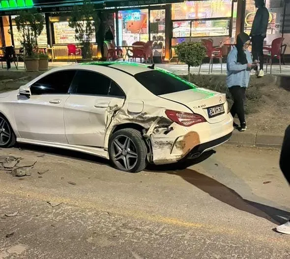 İki otomobil çarpıştı 1 yaralı