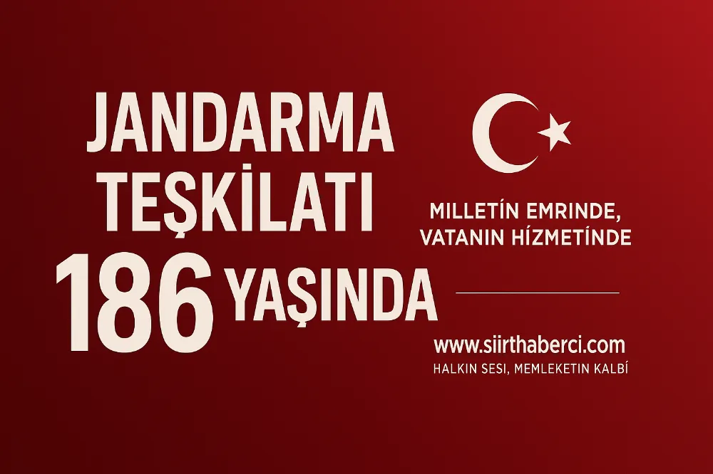 www.siirthaberci.com’dan 186 Yıldır Görev Başında Olan Jandarma Teşkilatımıza Kutlama Mesajı