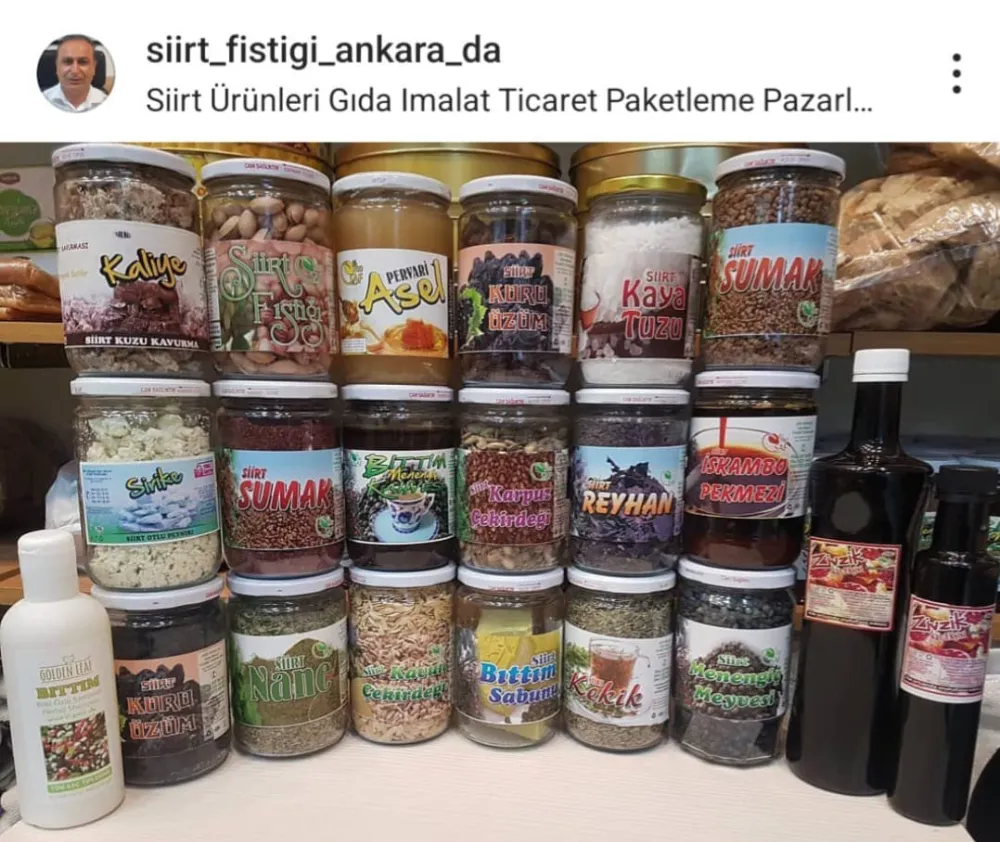 Siirt’in Doğal Hazineleri Başkentte Tüketiciyle Buluşuyor