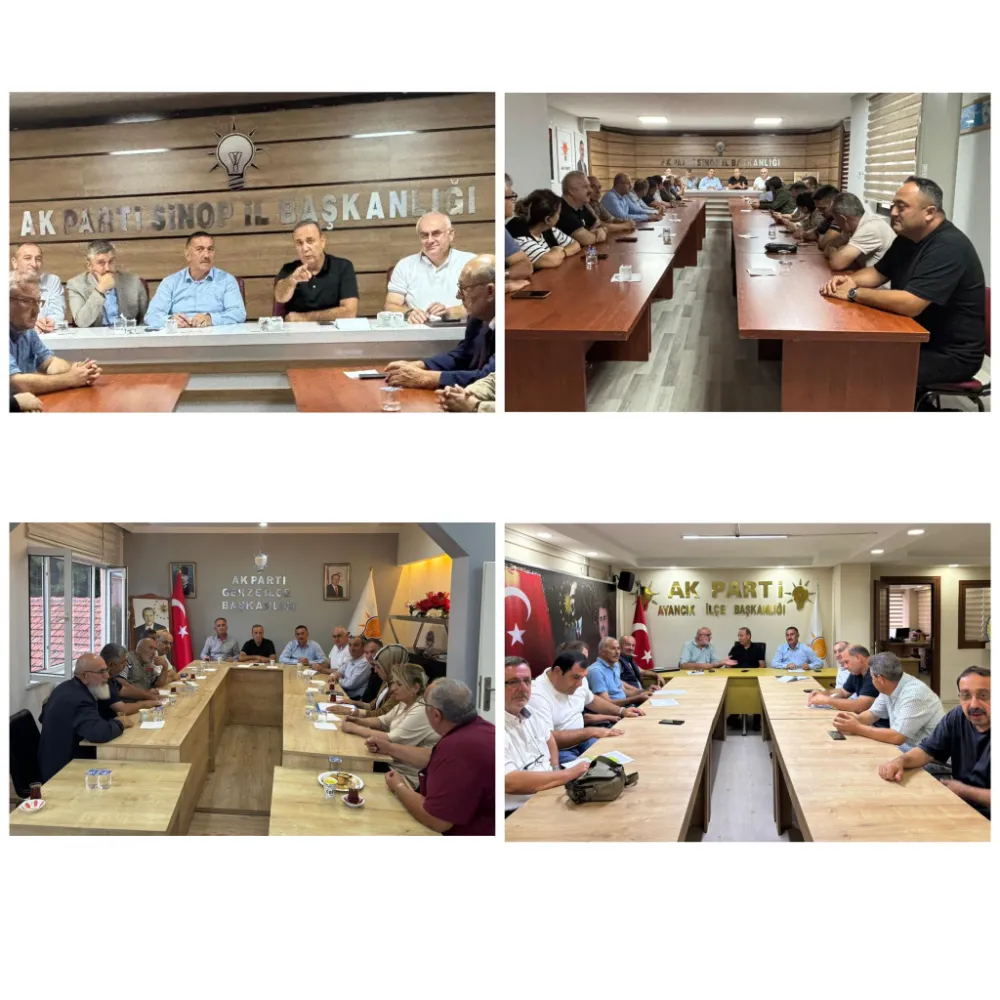Osman Ören, Sinop İlçelerinde Mahalle Başkanlarıyla Buluştu