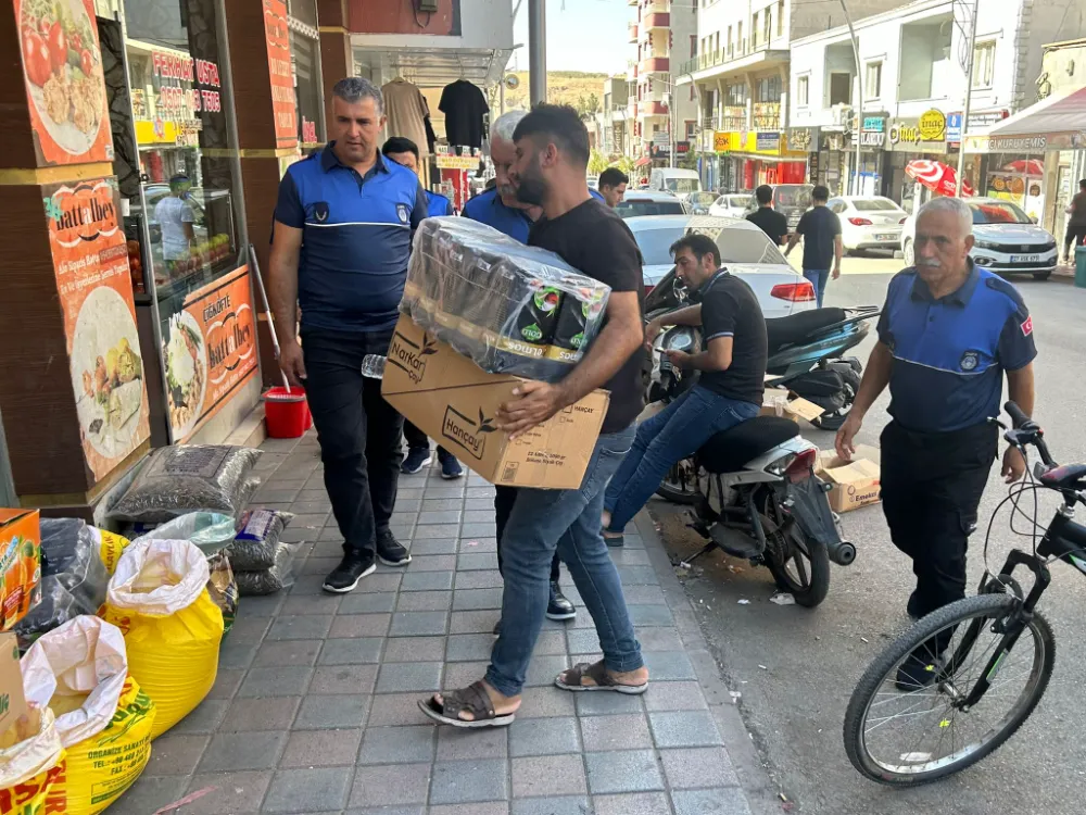 Siirt Kurtalan’da Kaldırım İşgallerine Karşı Denetimler Devam Ediyor