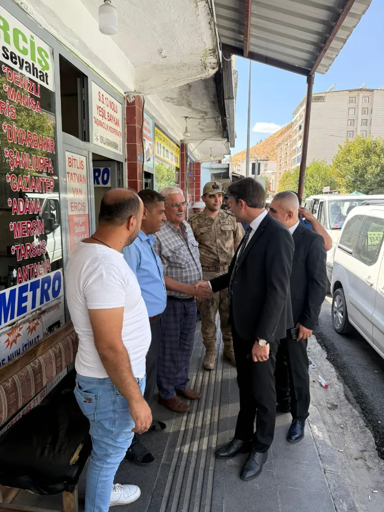 Baykan Kaymakamı Özcan’dan Esnaf Ziyareti