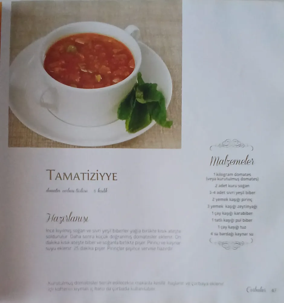 Siirt Mutfağının İncisi: Tamatiziyye Çorbası