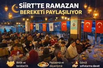 SİİRT’TE RAMAZAN BEREKETİ PAYLAŞILIYOR