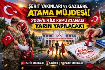 ŞEHİT YAKINLARI VE GAZİLERE ATAMA MÜJDESİ: 2026’NIN İLK KAMU YERLEŞTİRMESİ YAPILIYOR