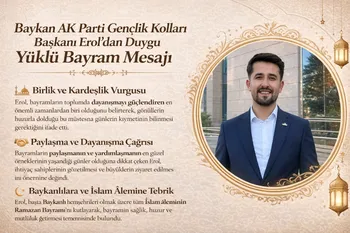 Baykan AK Parti Gençlik Kolları Başkanı Erol’dan Duygu Yüklü Bayram Mesajı