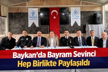  Baykan’da Bayram Sevinci Hep Birlikte Paylaşıldı