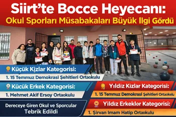 Siirt’te Bocce Heyecanı: Okul Sporları Müsabakaları Büyük İlgi Gördü